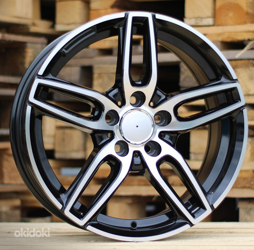 R17x7.5  5X112  ET  45  66.6  B5434  Black Polished (MB)  For MER  (K4)