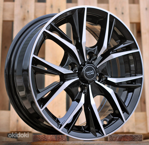 R14x6  4X100  ET  40  60.1  B5400  Black Polished (MB)  For RACIN  (R)