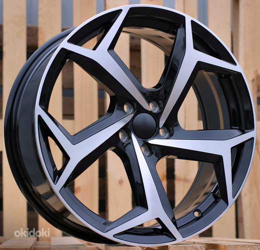 R16x6.5  5X100  ET  40  57.1  B5340  Black Polished+Powder Coating (MBPC)  For VW  (L4)