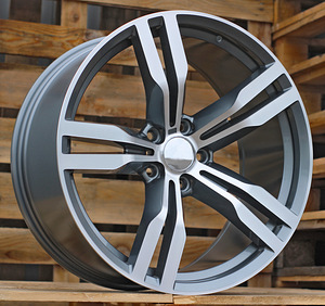 R20x8.5  5X120  ET  25  72.6  B5327  Grey Polished (MG)  For BMW  (K4)  (REAR+FRONT) (1 foto / 1)