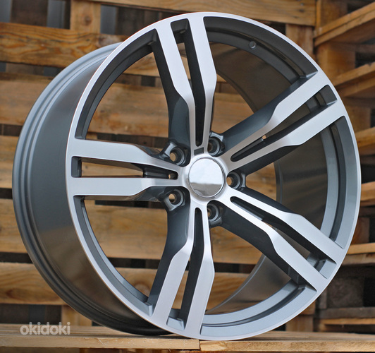 R20x8.5  5X120  ET  25  72.6  B5327  Grey Polished (MG)  For BMW  (K4)  (REAR+FRONT)