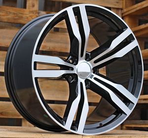 R19x8.5  5X120  ET  25  72.6  B5327  Black Polished (MB)  For BMW  (P+K4)  (Rear+Front) (1 foto / 1)