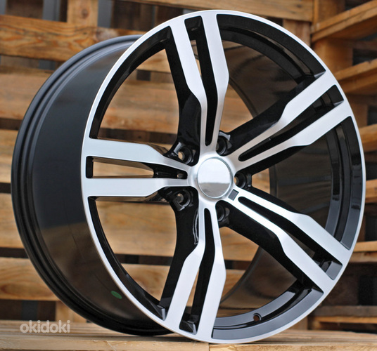 R20x8.5  5X120  ET  25  72.6  B5327  Black Polished (MB)  For BMW  (K4)  (Rear+Front)