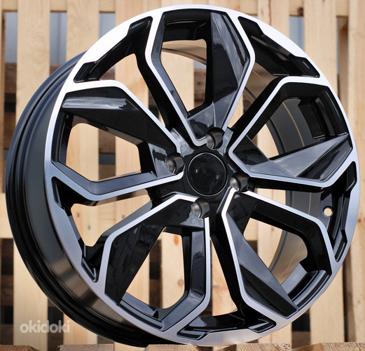 R16x6.5  4X100  ET  37  60.1  B5296  Black Polished (MB)  For RENAU  (R+L6+K2)
