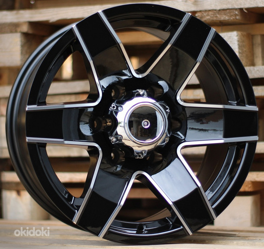 R16x8  6X139.7  ET  M15  110.1  B5304  Black Polished (MB)  For 4X4  (R)