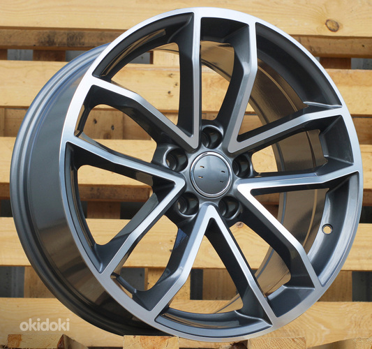 R18x8.5  5X112  ET  30  66.5  B5232  (BY1245)  Grey Polished+Powder Coating (MGPC)  For AUD  (K7+P2)  ((AKC 80 Eur))