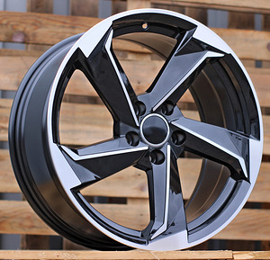 R17x7.5  5X112  ET  45  66.5  B5185  Black Polished (MB)  For AUD  (L5+R) (1 foto / 1)