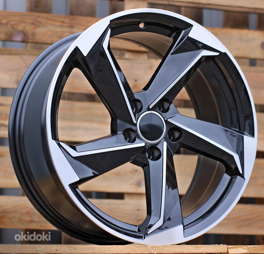 R17x7.5  5X112  ET  45  66.5  B5185  Black Polished (MB)  For AUD  (L5+R)