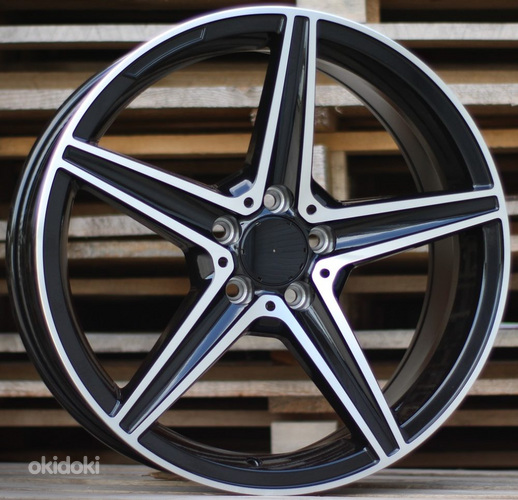R18x8  5X112  ET  45  66.6  B5052  Black Polished (MB)  For MER  (K4+P)