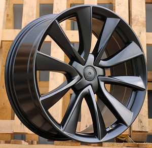 R18x8.5  5X114.3  ET  40  64.1  B2046  (F8675)  Black Half Matt (BLHM)  For TESLA  (M)  (HYBRID FORGED Model 3) (1 foto / 1)