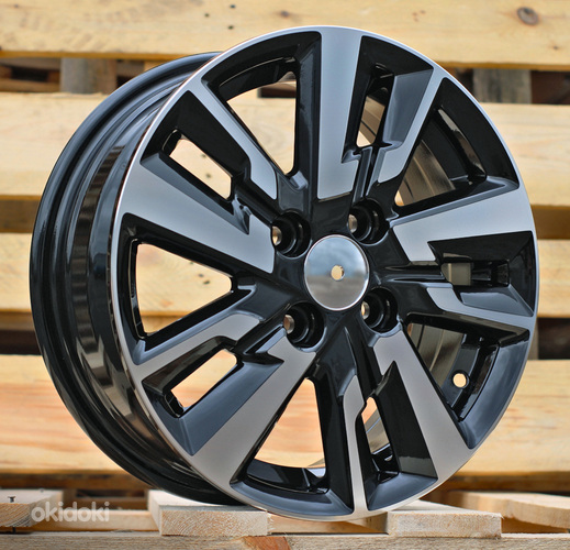 R14x5.5  4X100  ET  45  60.1  B1809  Black Polished (MB)  For RACIN  (Z3)