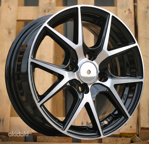 R14x5.5  4X100  ET  43  60.1  B1795  Black Polished (MB)  For RACIN  (Z2)