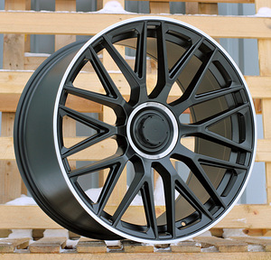 R19x9.5  5X112  ET  38  66.6  B1766  Black Half Matt+Polished Lip (BLHMPL)  For MER  (Z1)  (REAR+FRONT) (1 foto / 1)