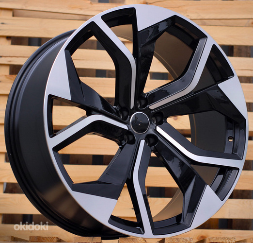 R22x10  5X112  ET  21  66.5  B1637  (FBX148)  Black Polished (MB)  For AUD  (Z3)  (HYBRID FORGED)