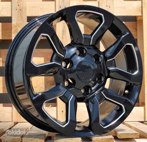 R18x7.5  6X139.7  ET  25  106.1  B1623  (IN1103)  Black (BL)  For TOYOT  (P2)