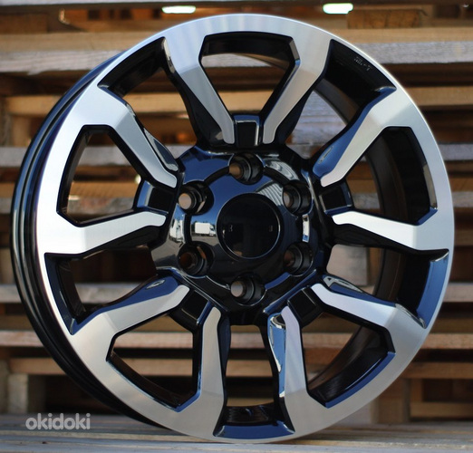 R17x7.5  6X139.7  ET  25  106.1  B1623  Black Polished (MB)  For TOYOT  (K3)  (4x4)
