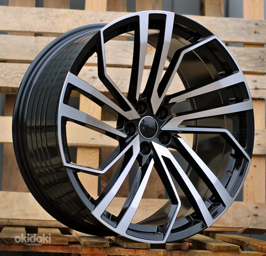R22x10  5X112  ET  20  66.5  B1618  (FBX158)  Black Polished (MB)  For AUD  (K3)  (HYBRID FORGED)