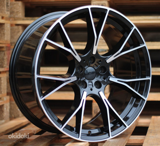 R20x8.5  5X120  ET  33  72.6  B1617  Black Polished (MB)  For BMW  (P)  (REAR+FRONT)