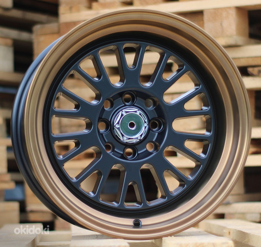 R15x8  8X100/114  ET  0  73.1  B1616  Black Half Matt (BLHM)  For RACIN  (P2)