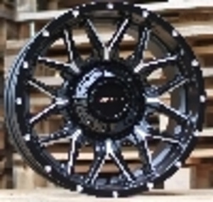 R18x9  10X139/150  ET  M12  110.1  B1592  Black Matt+Polished Lip (BMPL)  For 4X4  (K7) (1 foto / 1)
