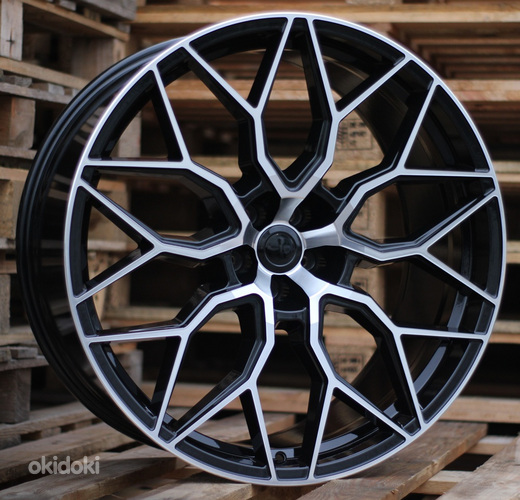 R23x10.5  5X112  ET  25  66.5  B1604  Black Polished+Powder Coating (MBPC)  For RACIN  (N)  (STYLE VOSSEN)