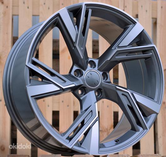 R22x9.5  5X112  ET  31  66.5  B1571  (BK5632)  Grey Polished+Powder Coating (MGPC)  For AUD  (K2)