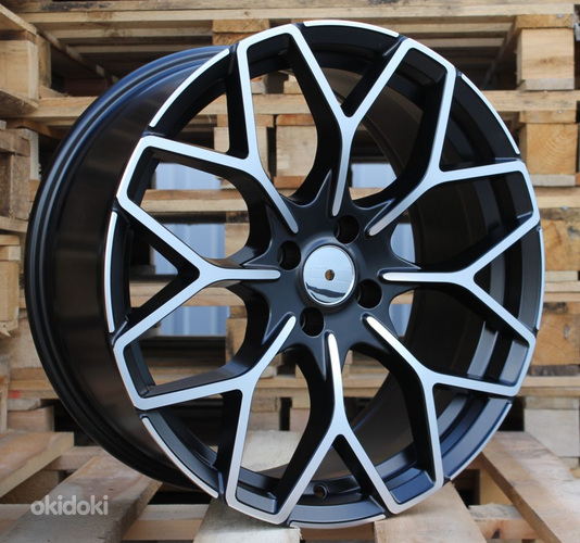 R16x5.5  4X100  ET  30  60.1  B1449  Black Polished Half Matt (MBHM)  For SMART  (P2+P+Z2)  (HAXER Front+Rear)