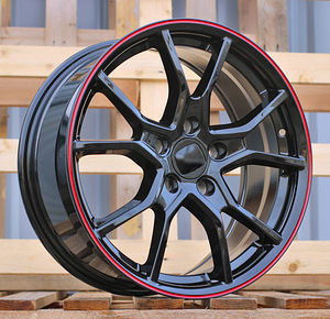 R17x7.5  5X114.3  ET  45  64.1  B1418  (IN5381)  Black+Red Line (BR)  For HOND  (K8) (1 foto / 1)