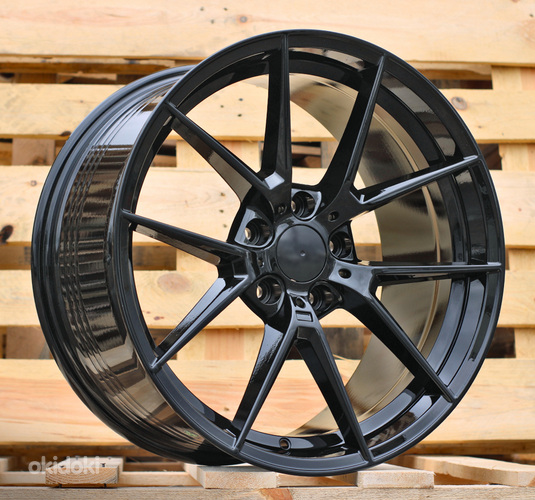 R19x8.5  5X120  ET  35  72.6  B1416  (FBX124)  Black (BL)  For BMW  (Z3+A)  (HYBRID FORGED Rear+Front)