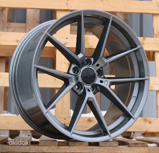 R18x8  5X120  ET  34  72.6  B1416  (FBX124)  Gun Metal (GM)  For BMW  (A)  (HYBRID FORGED)
