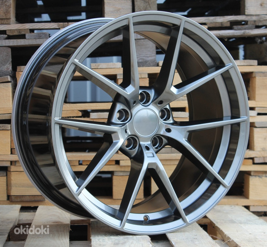 R19x8.5  5X120  ET  35  72.6  B1416  Gun Metal Half Matt (GMHM)  For BMW  (Z2)  (Rear+Front)