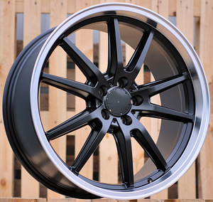 R20x9.5  5X112  ET  43  66.6  B1413  Black Half Matt+Polished Lip (BLHMPL)  For MER  (K5)  ()) (1 foto / 1)