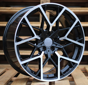 R19x8.5  5X112  ET  26  66.6  B1383  Black Polished+Powder Coating (MBPC)  For BMW  (P)  (Rear+Front) (1 foto / 1)
