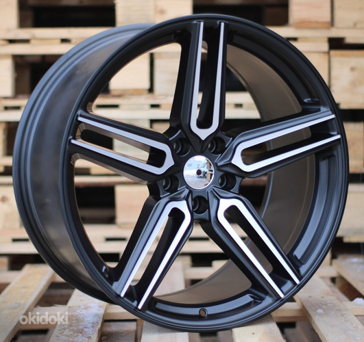 R17x7.5  5X100  ET  40  57.1  B1382  Black Half Matt (BLHM)  For RACIN  (P2)  (STYLE VOSSEN)