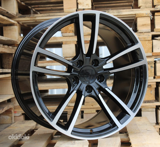 R21x9.5  5X130  ET  50  71.6  B1378  Black Polished (MB)  For PORCH  (P)  (Rear+Front)