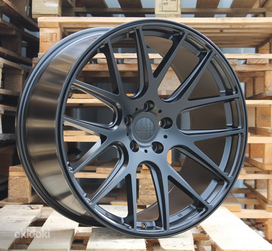 R21x10  5X120  ET  40  72.6  B1311  (HX07)  Black Half Matt (BLHM)  For HAXER  (K7)  (Rear+Front)