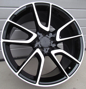R20x9.5  5X112  ET  45  66.6  B1303  (IN5450)  Black Polished (MB)  For MER  (K3)  (Rear+Front) (1 foto / 1)