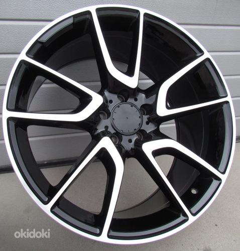 R20x9.5  5X112  ET  45  66.6  B1303  (IN5450)  Black Polished (MB)  For MER  (K3)  (Rear+Front)