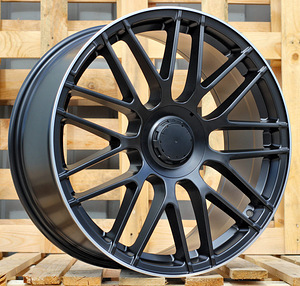 R18x8  5X112  ET  45  66.6  B1268  Black Half Matt+Polished Lip (BLHMPL)  For MER  (P+Z1)  (Rear+Front) (1 foto / 1)