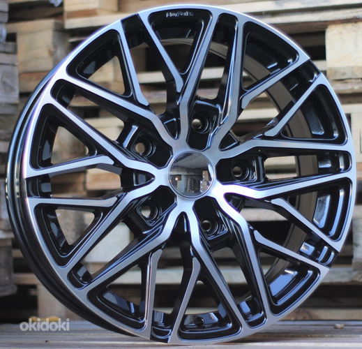 R18x8  5X120  ET  50  65.1  B1262  Black Polished (MB)  For VW  (Z6+Z1)  ((max 1250 kg))