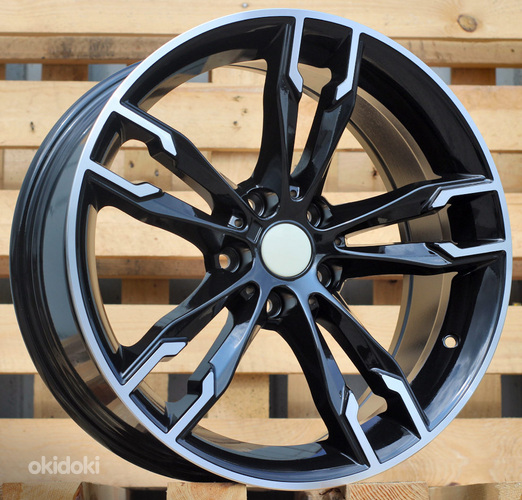 R17x8  5X120  ET  34  72.6  B1257  (BK5255)  Black Polished (MB)  For BMW  (K4)