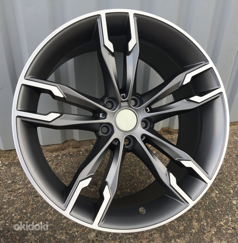R17x8  5X120  ET  34  72.6  B1257  (BK5255)  Grey Polished (MG)  For BMW  (K4)