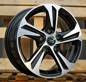 R16x6.5  4X100  ET  40  60.1  B1242  Black Polished (MB)  For RACIN  (K4) (1 foto / 1)