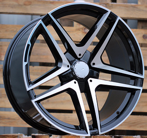 R20x9.5  5X112  ET  36  66.6  B1239  Black Polished (MB)  For MER  (Z2)  (REAR+FRONT (AKC 120 Eur)) (1 foto / 1)