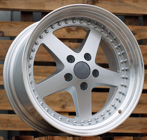 R18x8.5  5X120  ET  30  72.6  B1161  Silver+Polished Lip (SP)  For BMW  (Z1+Z2)  (Rear+Front) (1 foto / 1)