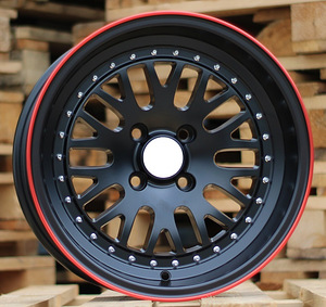 R15x8  4X100  ET  0  73.1  B1160  Black+Red Line (BR)  For RACIN  (P2) (1 foto / 1)