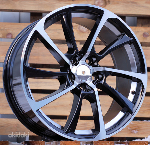 R18x8  5X112  ET  39  66.5  B1135  Black Polished (MB)  For AUD  (P)  ((Black+PL)(AKC 70 Eur))