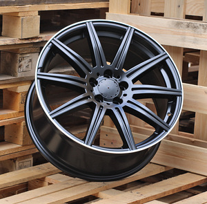 R19x8.5  5X112  ET  35  66.6  B1061  Black Half Matt+Polished Lip (BLHMPL)  For MER  (Z2)  (Rear+Front (AKC 105 Eur)) (1 foto / 1)