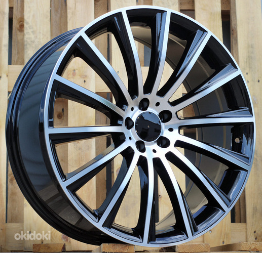 R18x8  5X112  ET  45  66.6  B1048  (FBX125)  Black Polished (MB)  For MER  (Z6)  (HYBRID FORGED)