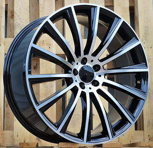 R17x8  5X112  ET  43  66.6  B1048  (BK836)  Black Polished (MB)  For MER  (L4) (1 foto / 1)